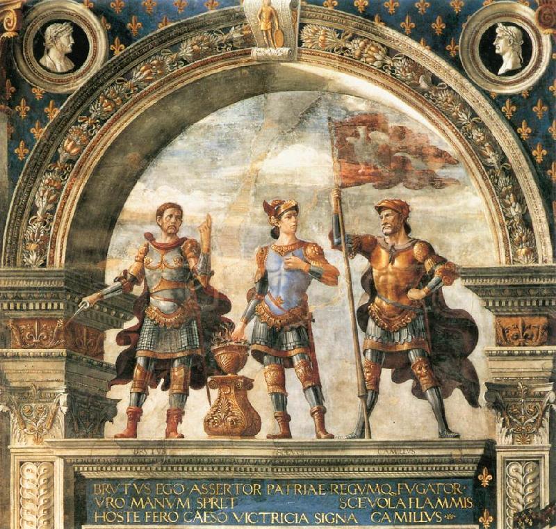 GHIRLANDAIO, Domenico Decoration of the Sala del Gigli